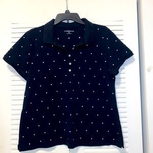 NWOT Craft & Barrow Polka Dot T-Shirt